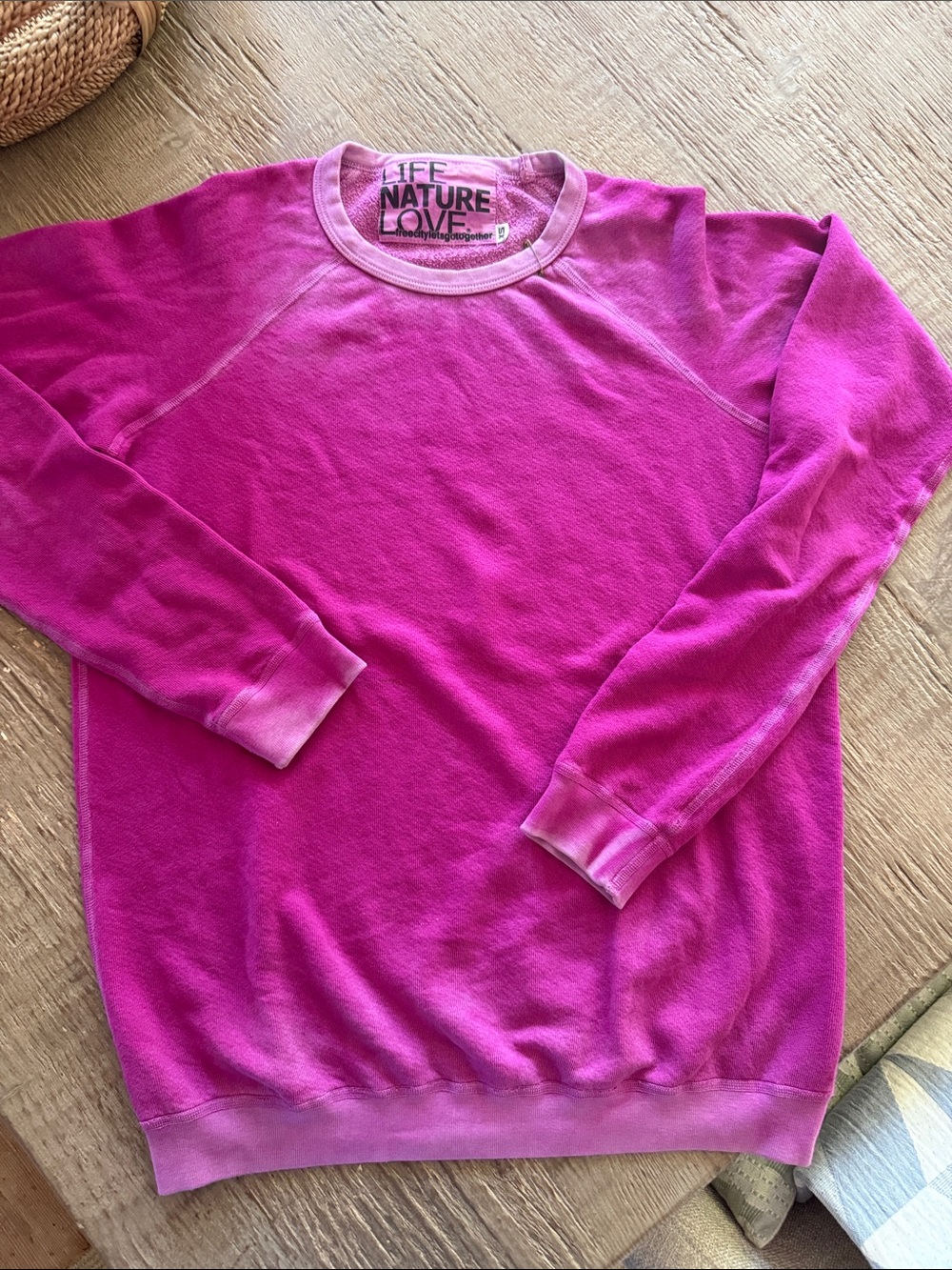 freecity Pink Crewneck Sweatshirt
